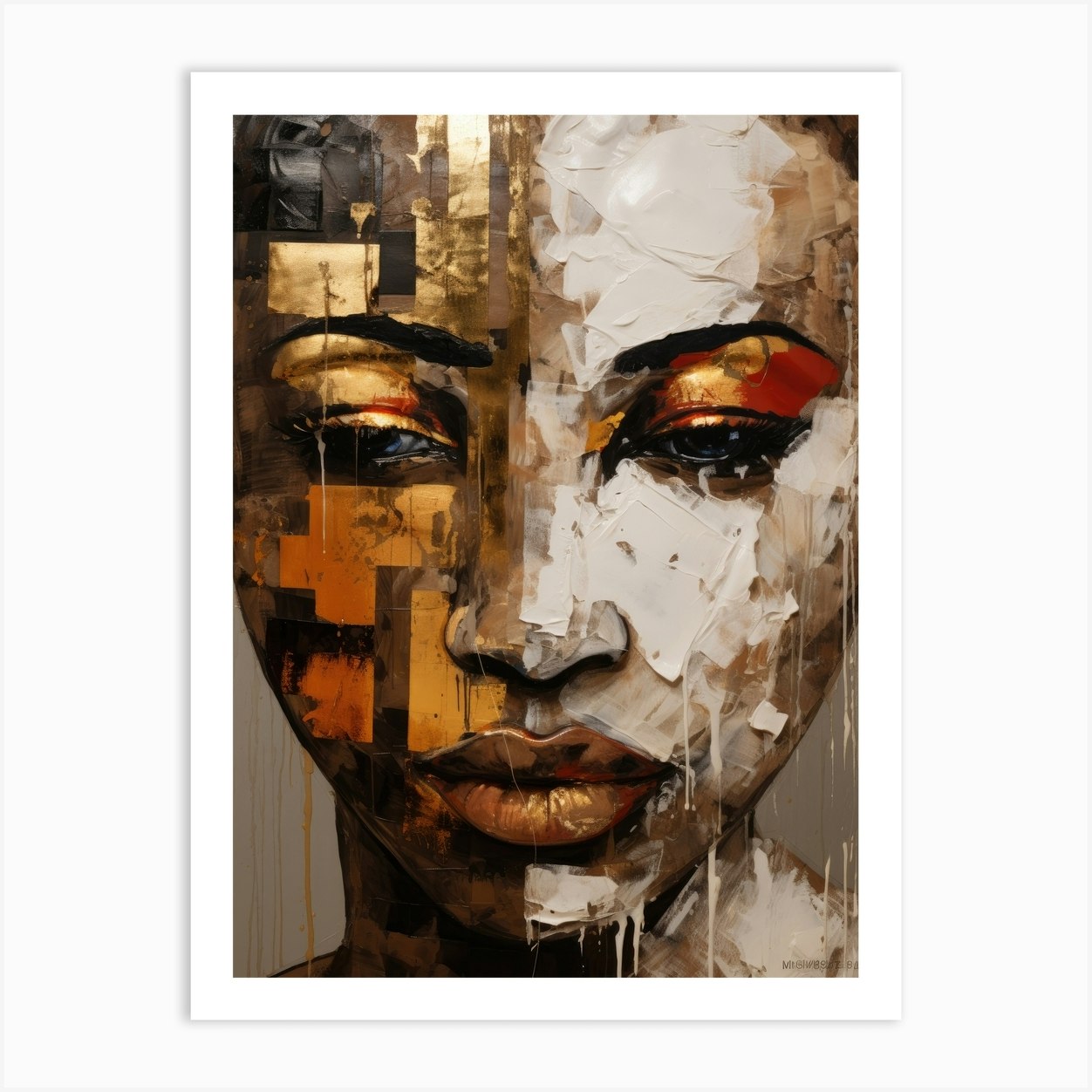 Gold And Black 3 Art Print by anhphamkd93 - Fy