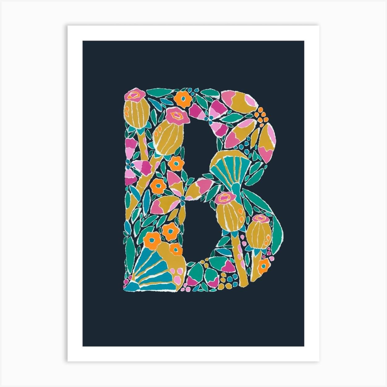 Letter B Art Print By Jessica Graham - Fy