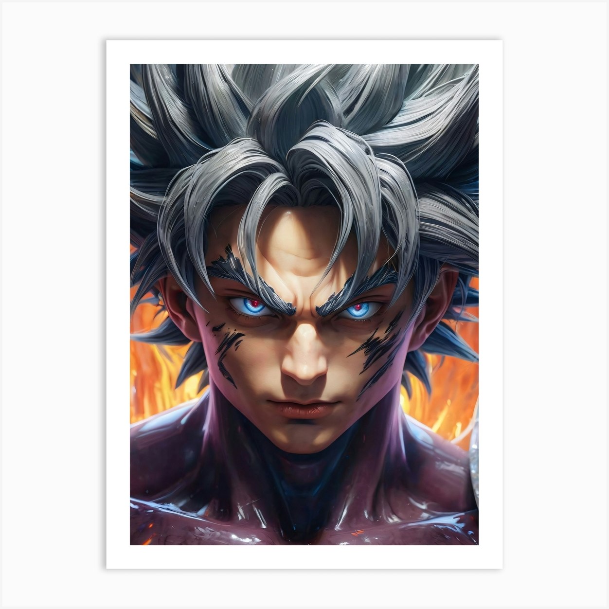 Goku Dragon Ball Z Anime Manga 11 Art Print By 1xmerch Fy