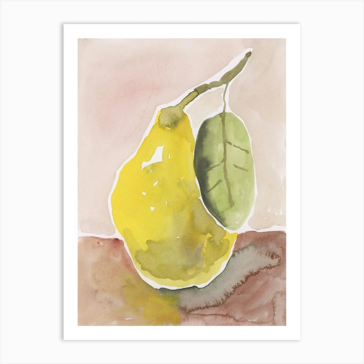 “Green pears” watercolor painting. deals