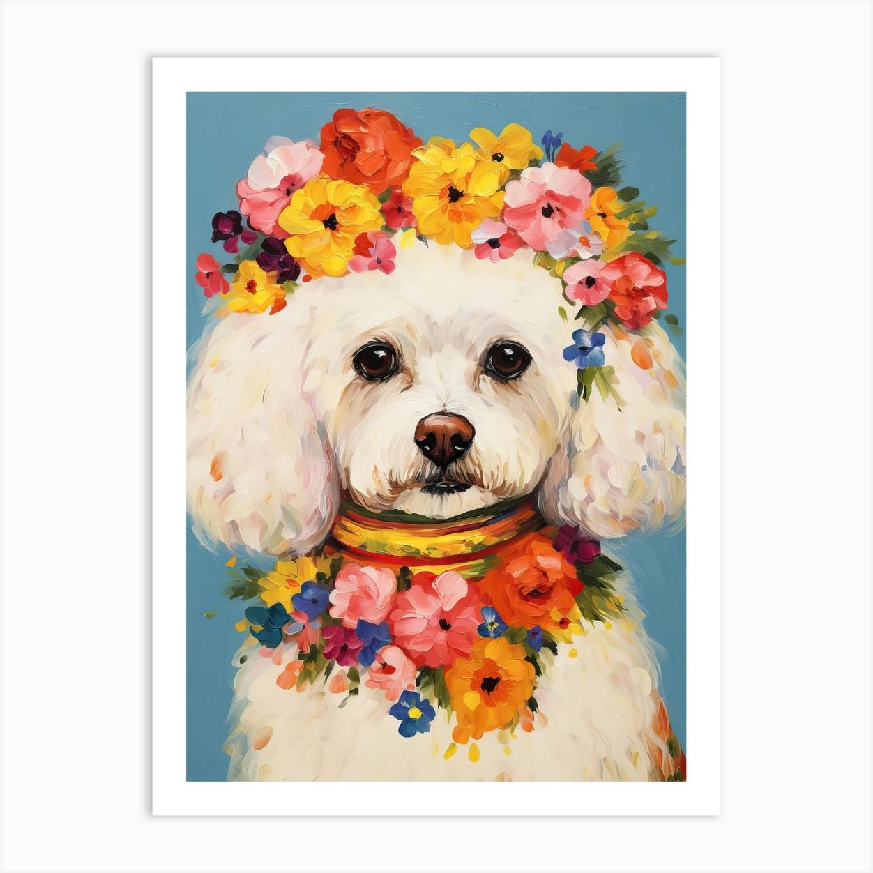 Bichon painting hot sale