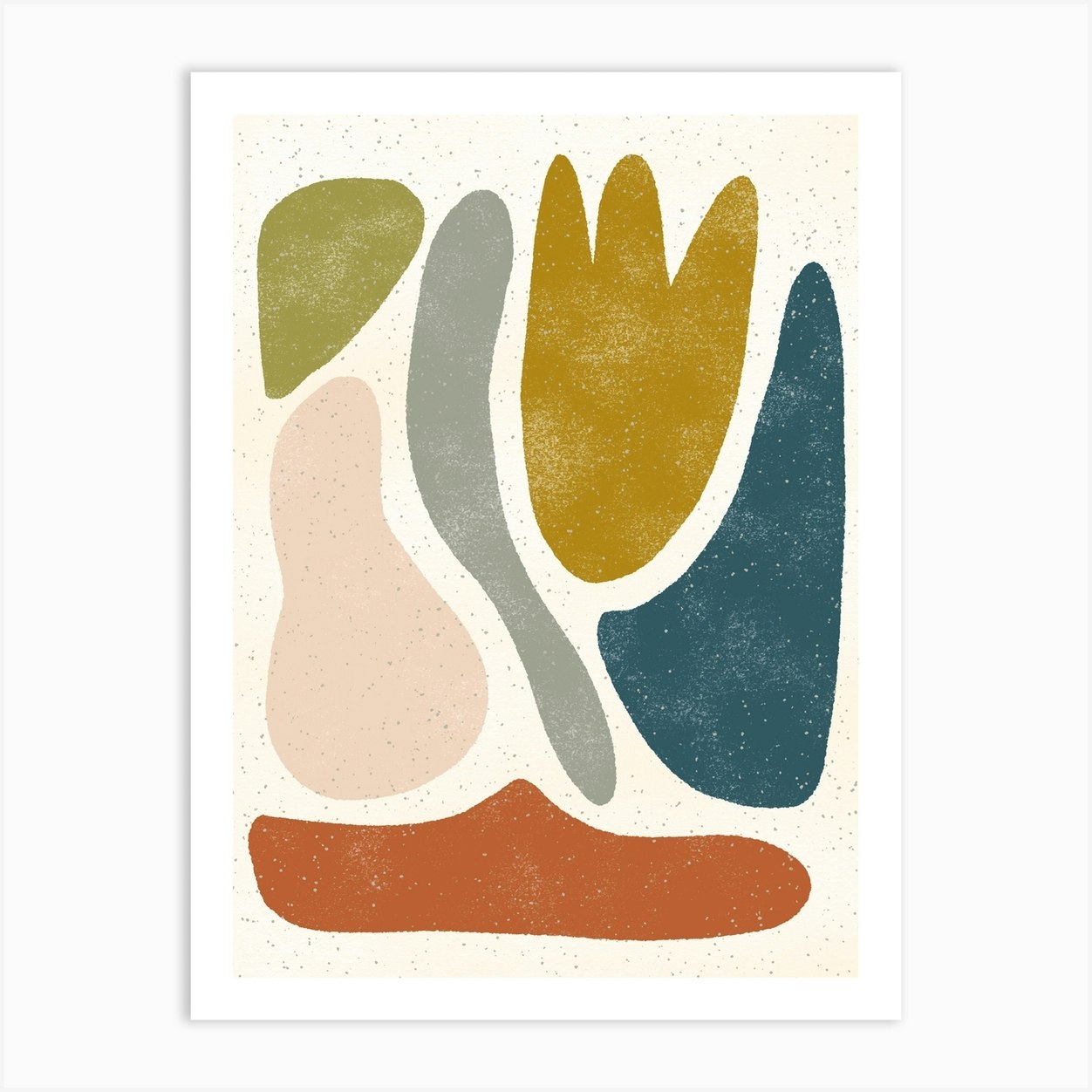 Blob Shapes Art Print by Pauline Stanley - Fy