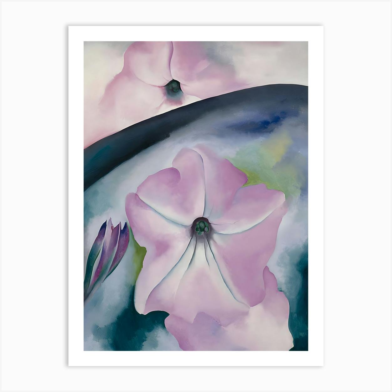 Amazon.com: Georgia·O'Keeffe Poster Pirnt Untitled (Purple