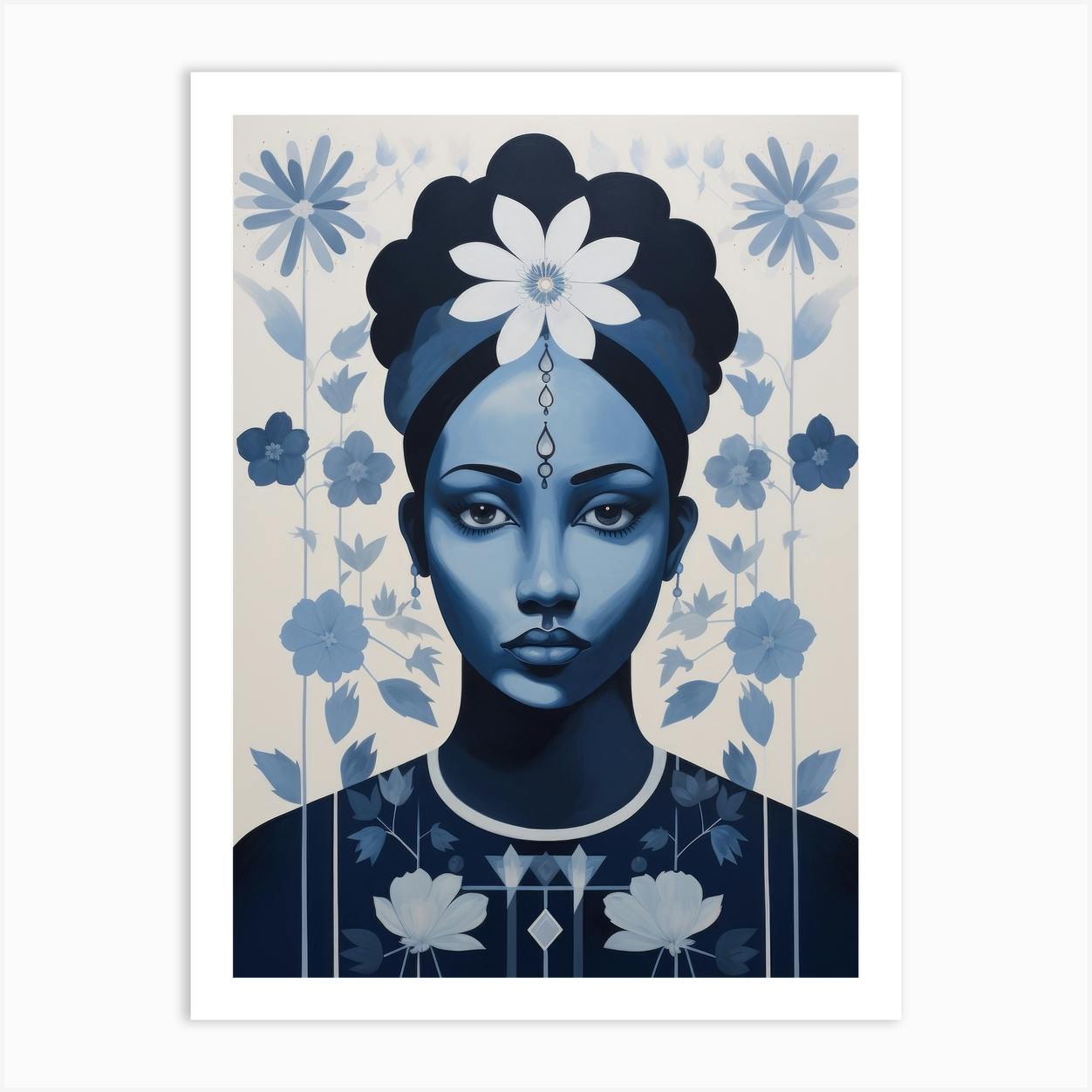 Blue Woman - Fine cheapest Art Print