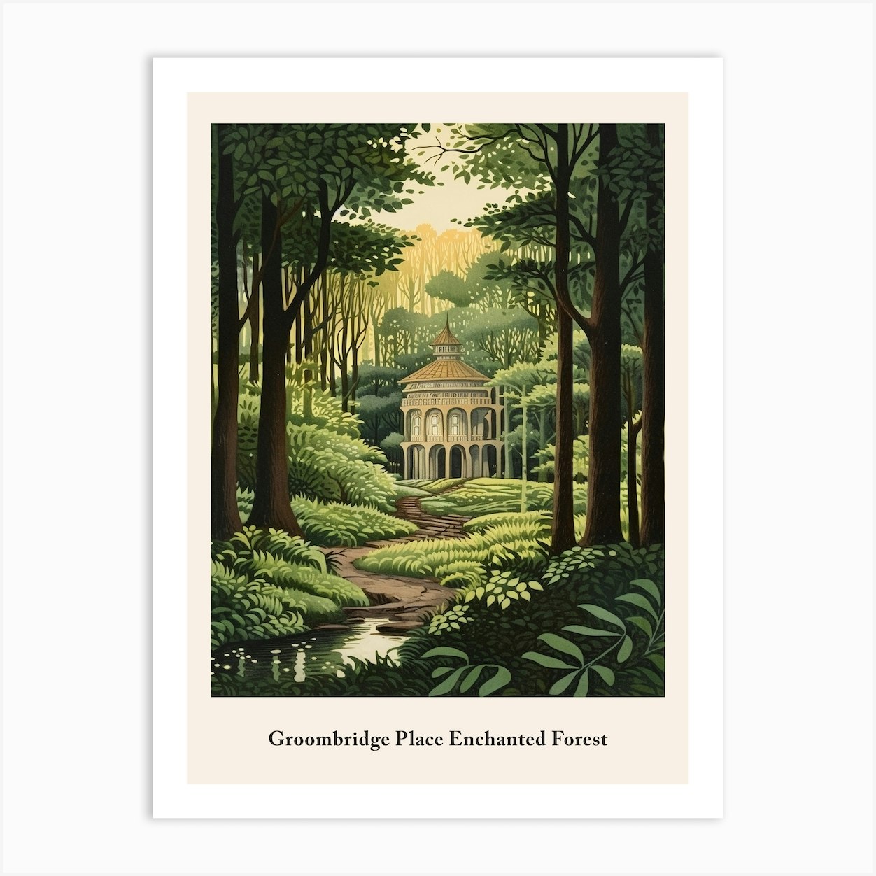 Groombridge Place Enchanted Forest Art Print by Travel Poster ...