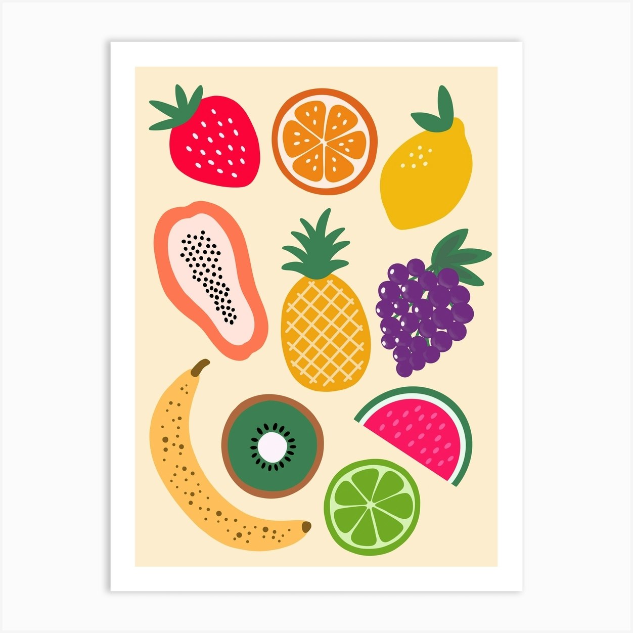 Tutti Frutti Art Print by Nichola Robinson - Fy