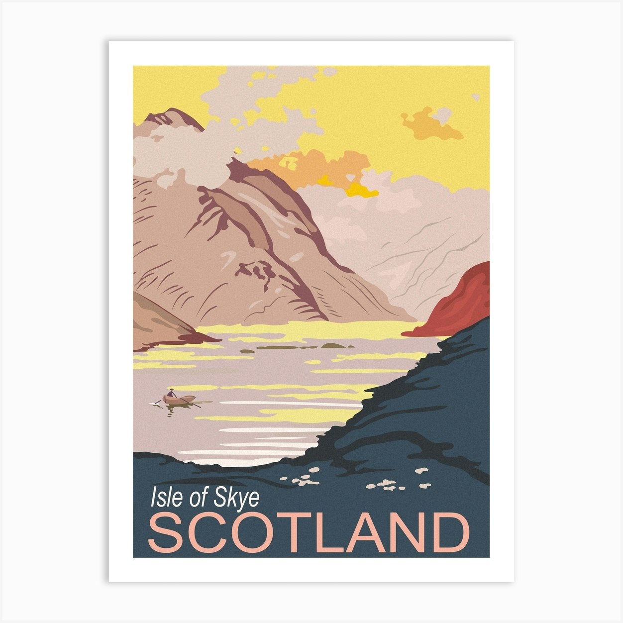 Scotland, Isle Of Skye 1 Art Print by Vintage Spirit - Fy