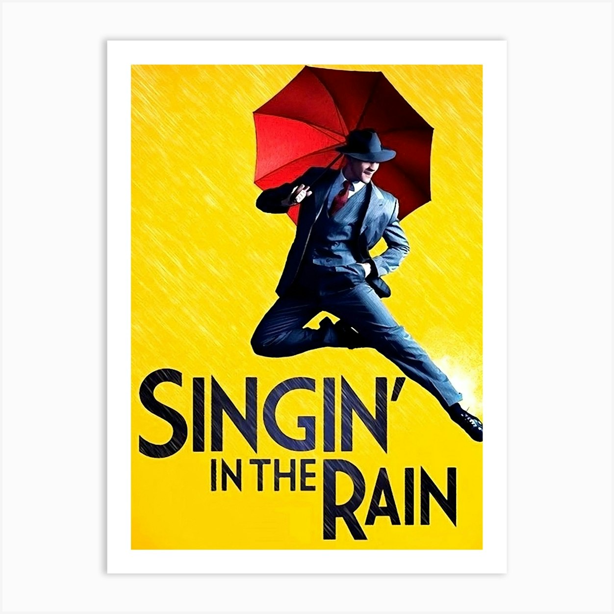 Singing In The Rain, Movie Poster Art Print by Vintage Spirit - Fy