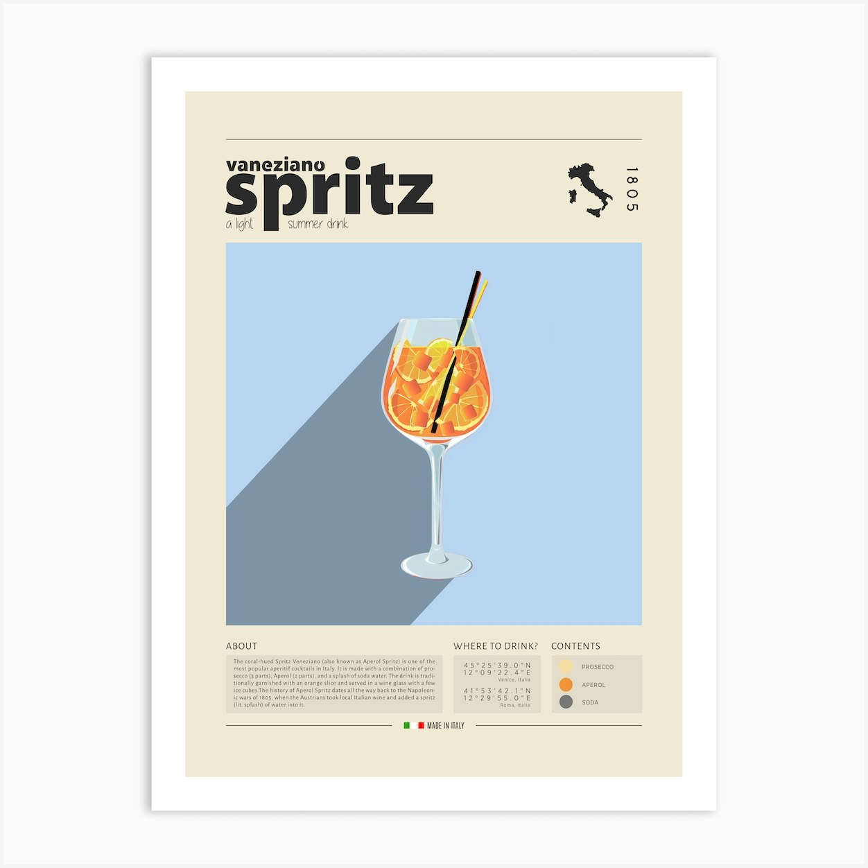 Spritz Art Print by Gastro World - Fy