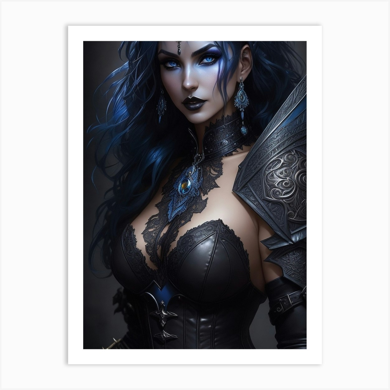 Dark Elf 1 Art Print By Nebuchadnezzar Fy