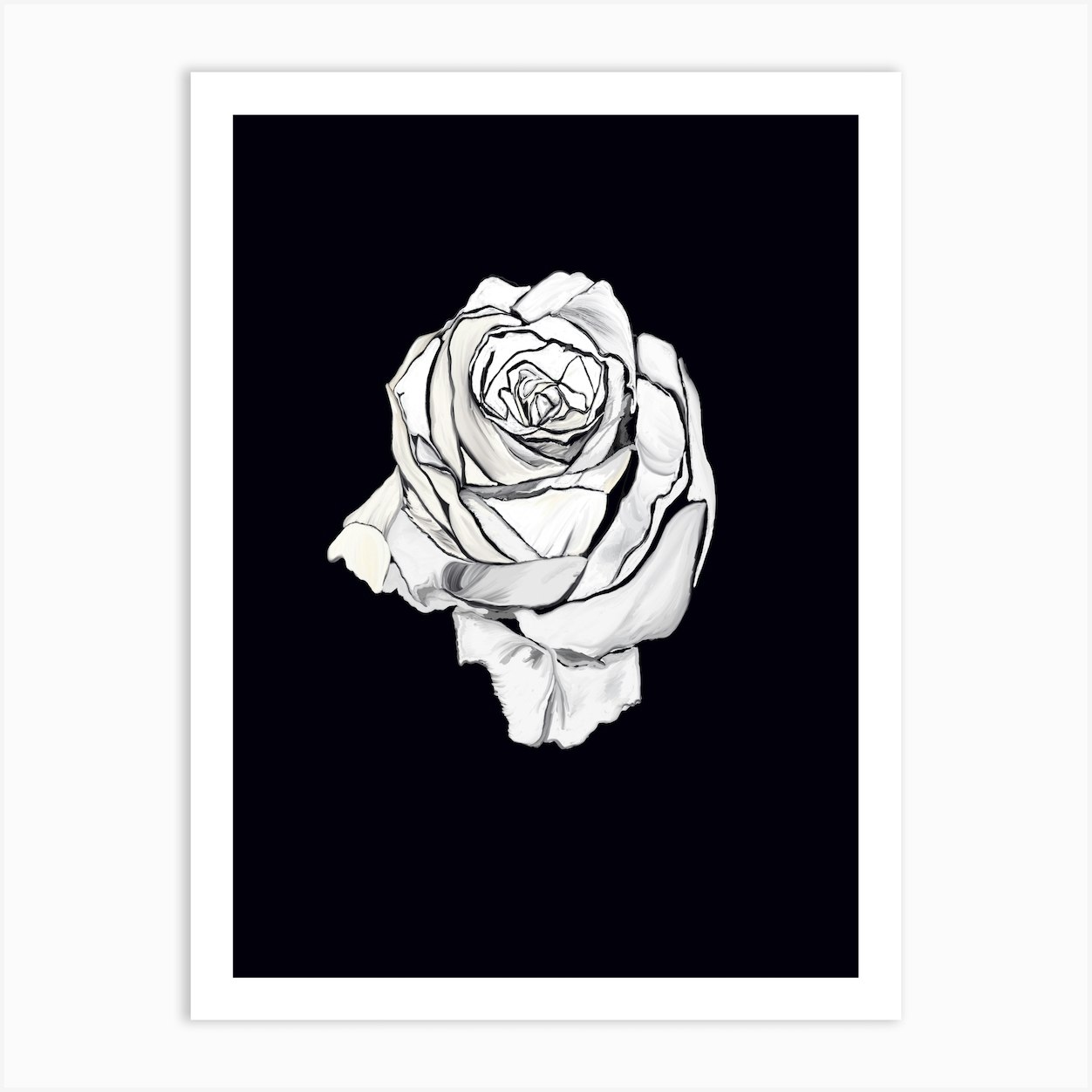 Rose Art Print by Brie Bobalek - Fy