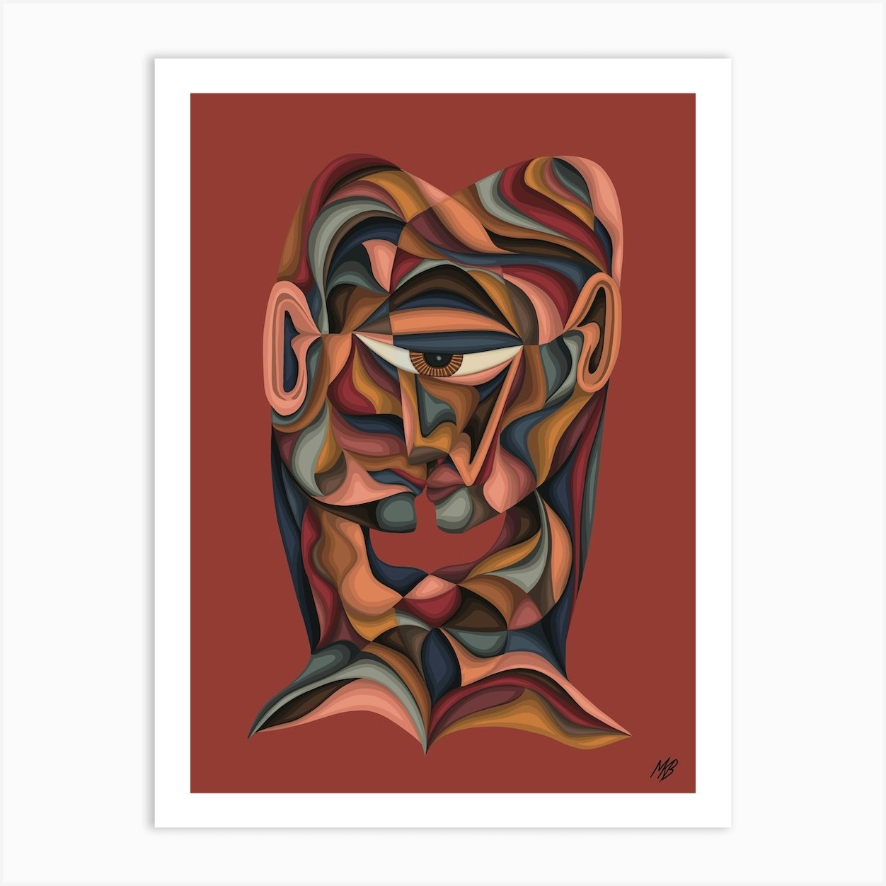 Mixed Emotions Art Print by KobberholmArt Fy
