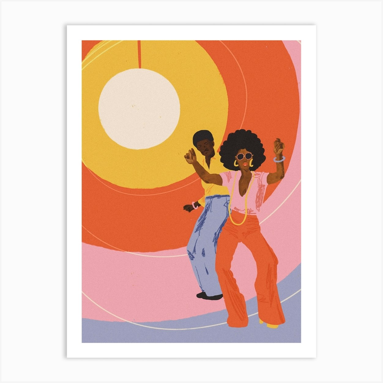 Yes Sir I Can Boogie Art Print by Gigi Rosado Fy