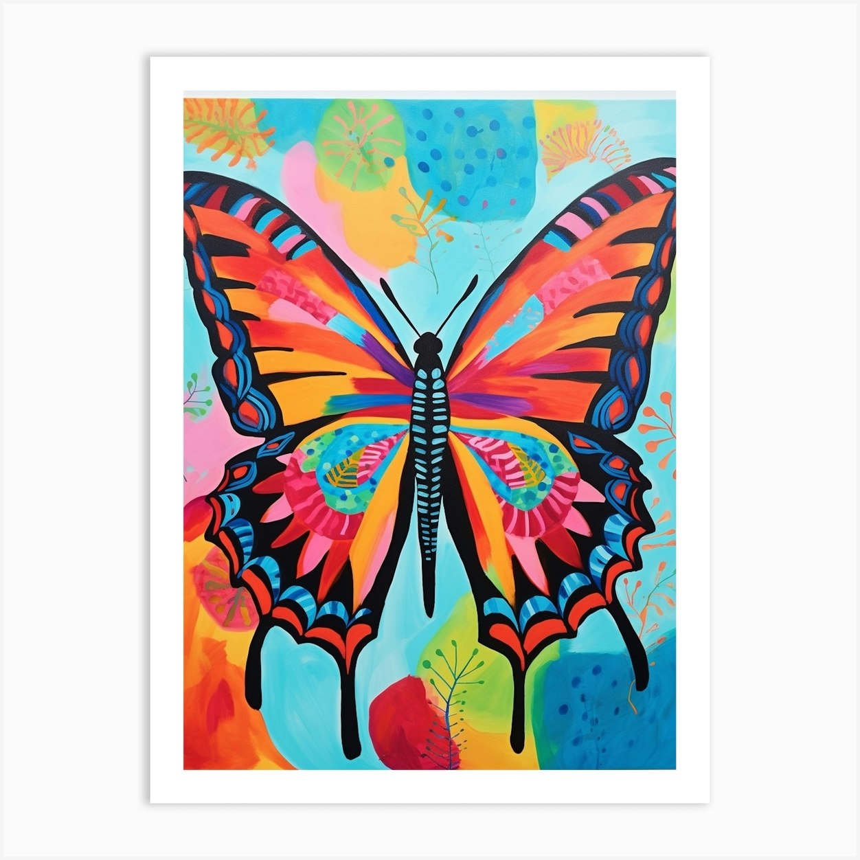 Pop Art Skipper Butterfly 1 Art Print by PopArt Pals - Fy