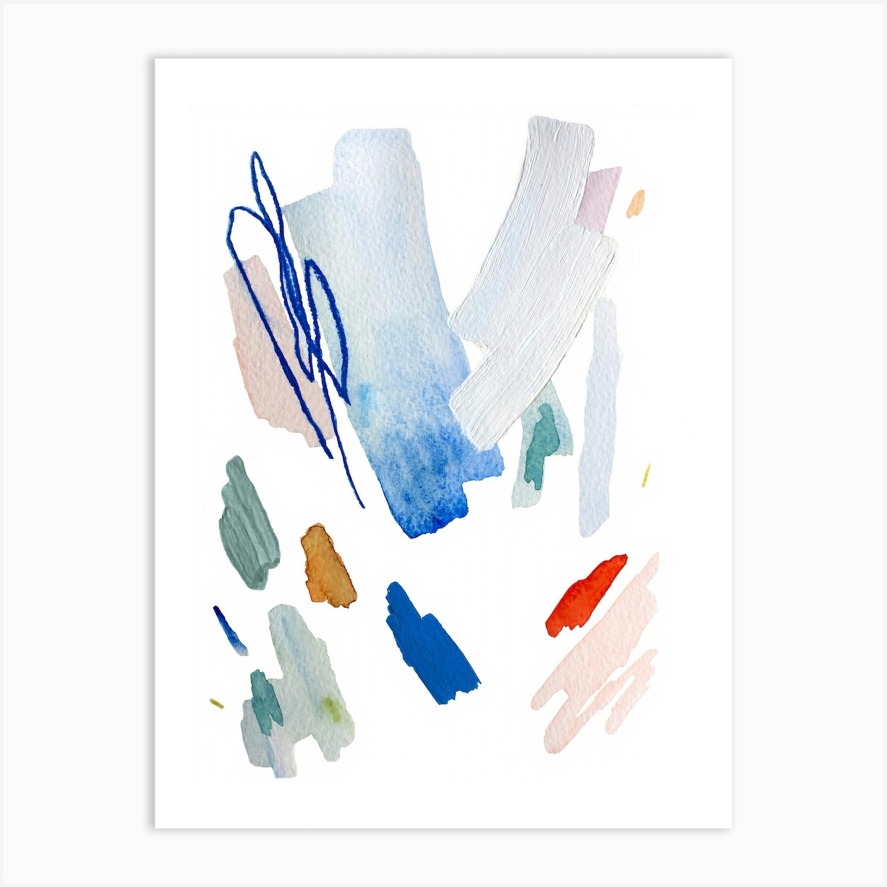 Gathered Joy Abstract Art Print by Riley Wallis - Fy