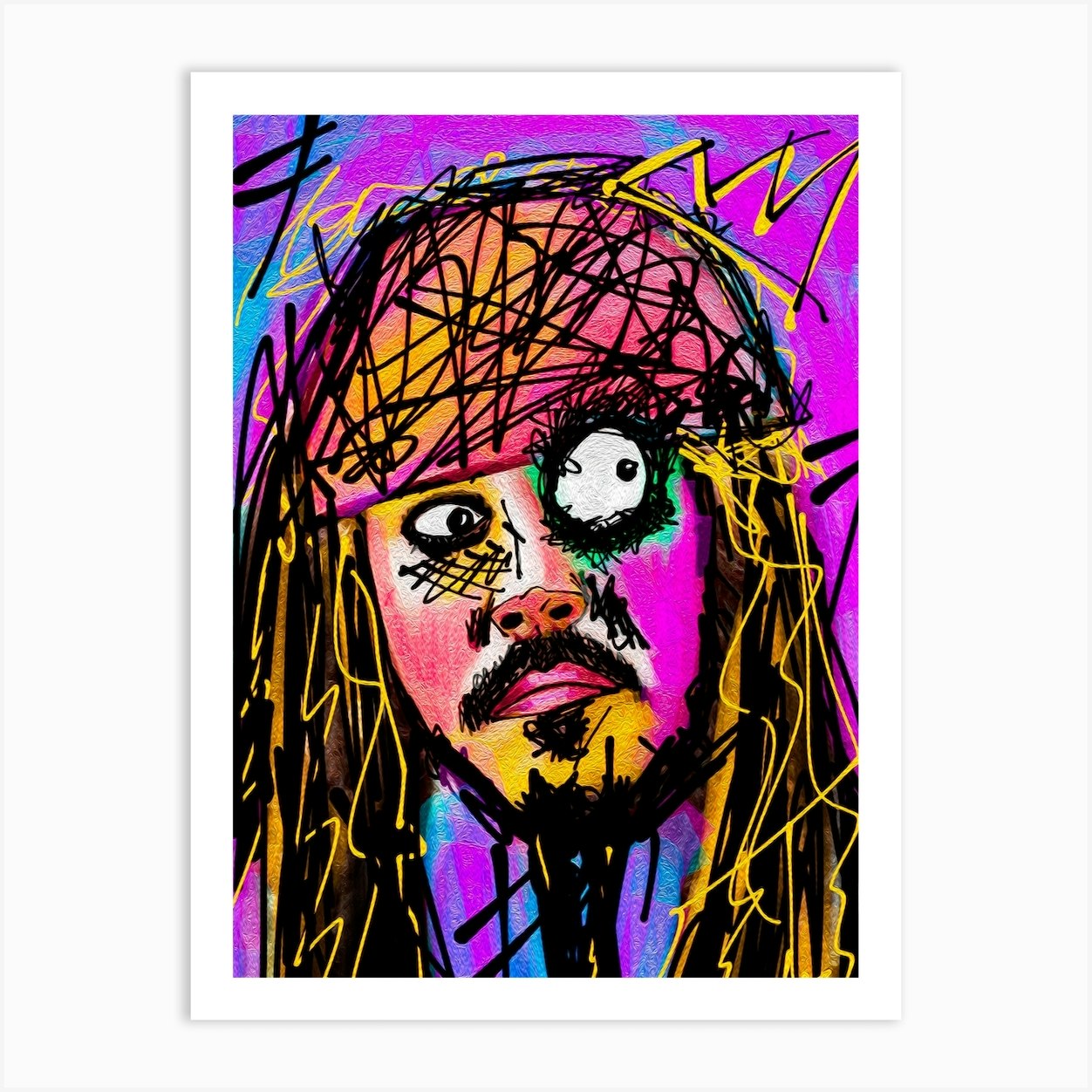 Johnny Depp Art Print by Jonas Fy