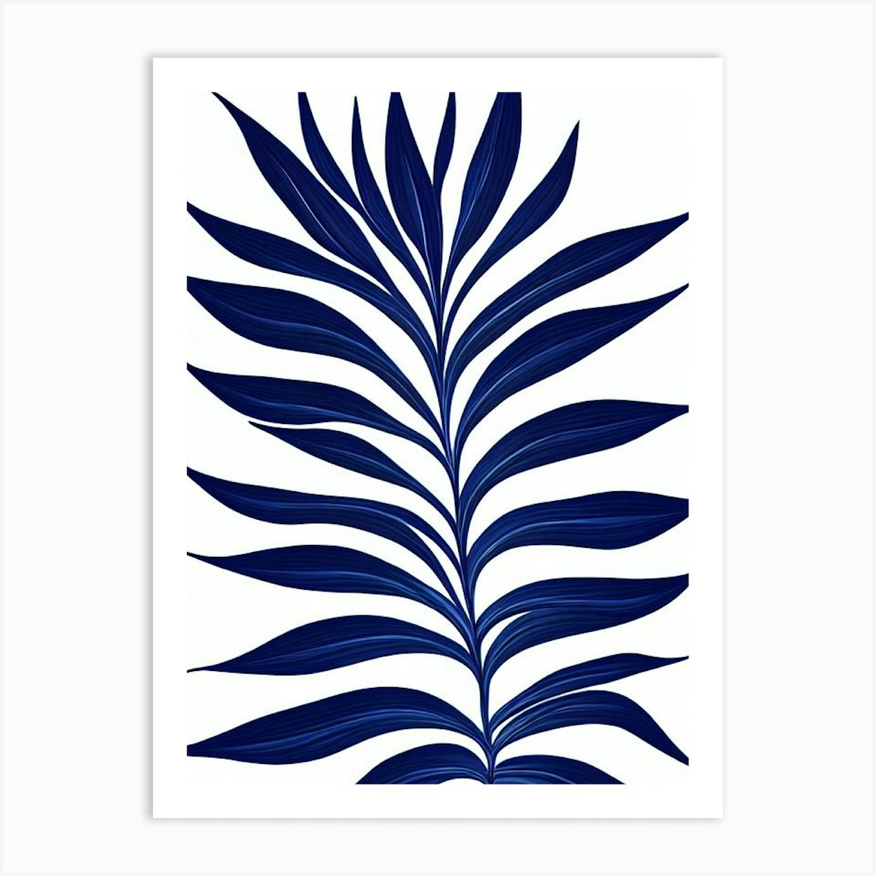 Bird Of Paradise Stencil Style Plant Art Print by Bloom & Botany Co - Fy