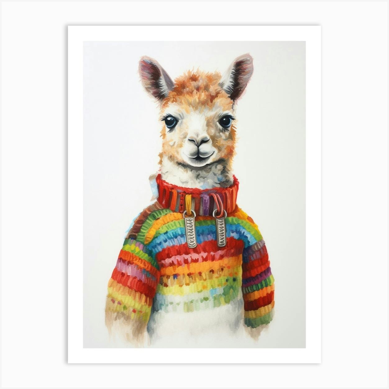 Alpaca clearance print sweater