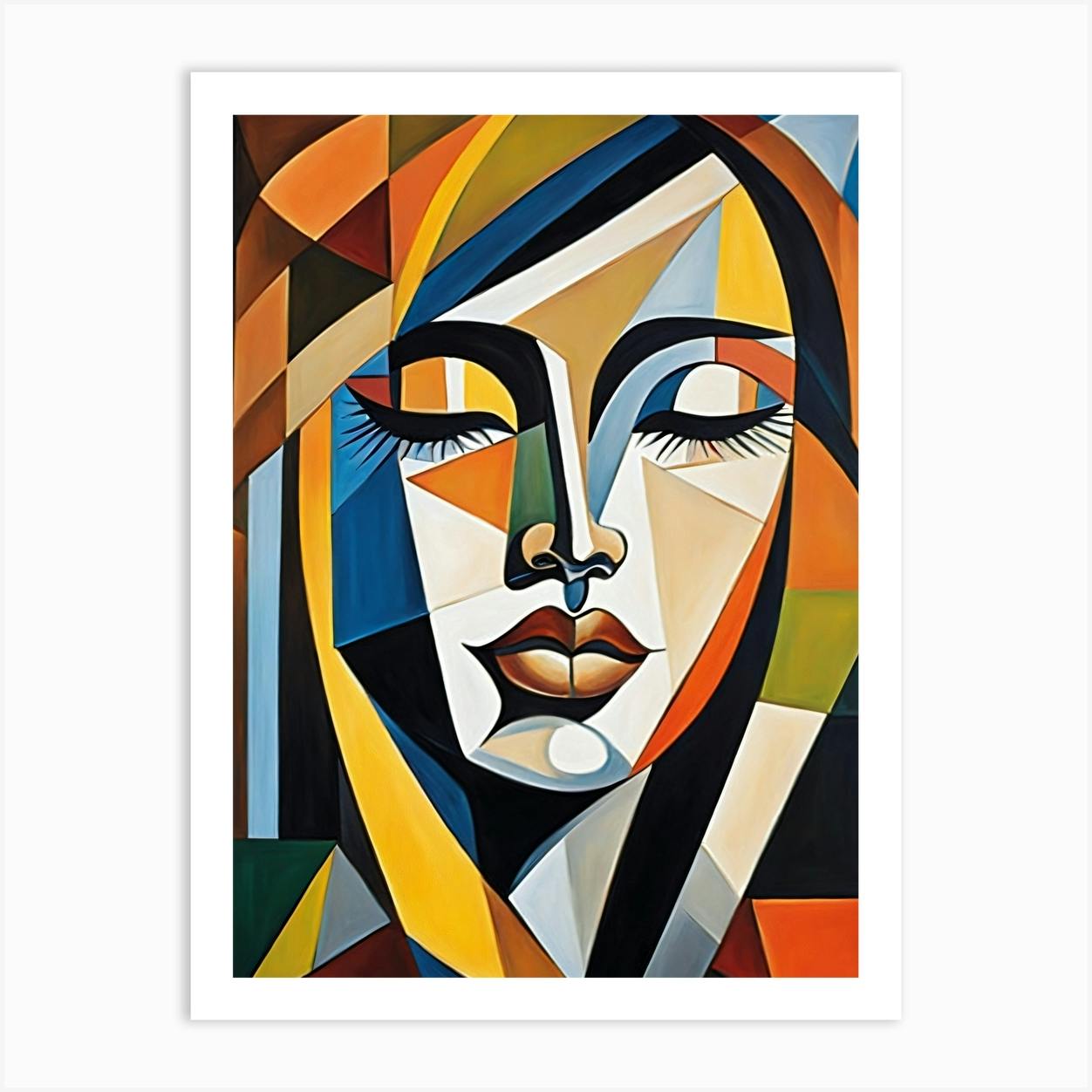 Cubism portrait outlet