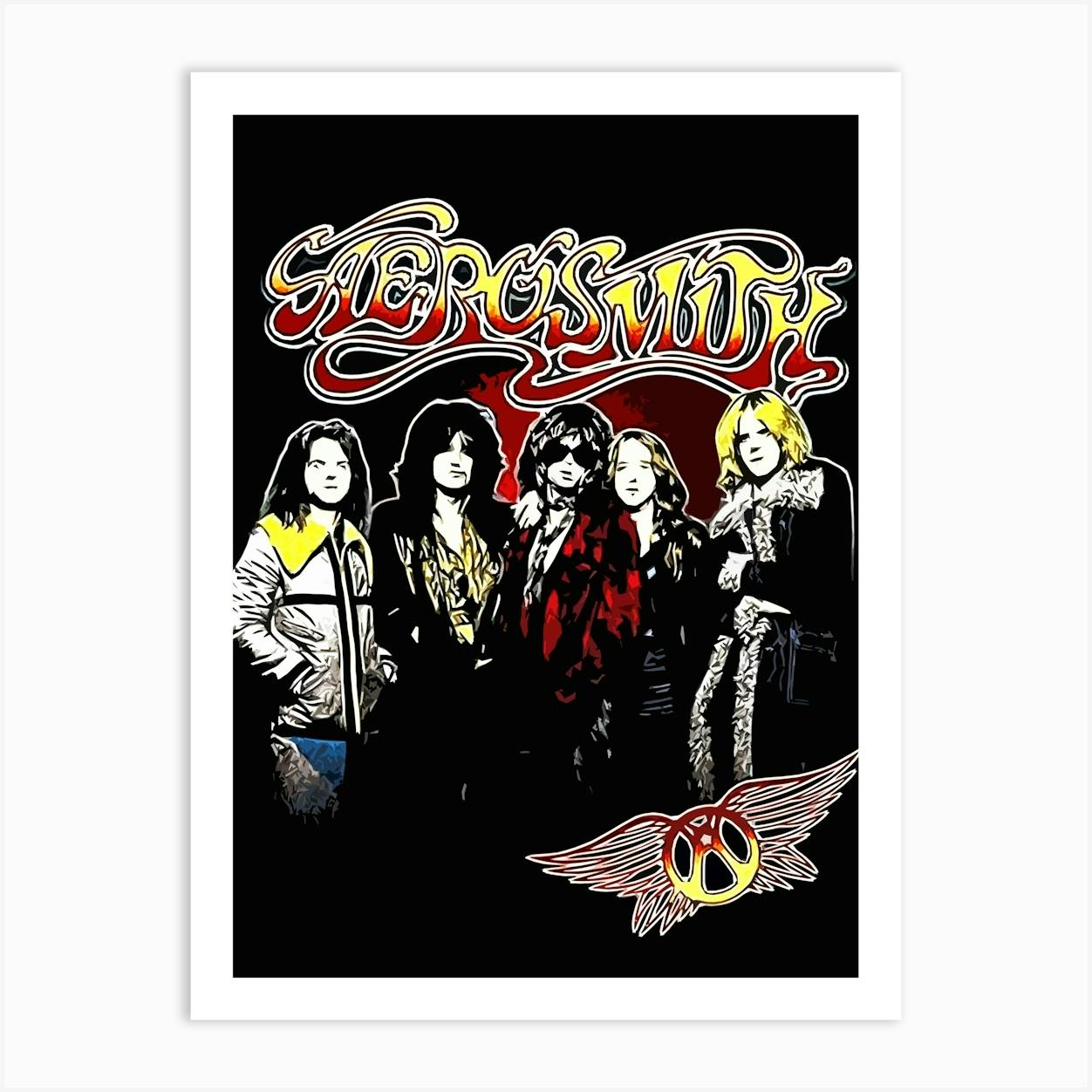 Aerosmith band music 1 Art Print by music soul - Fy