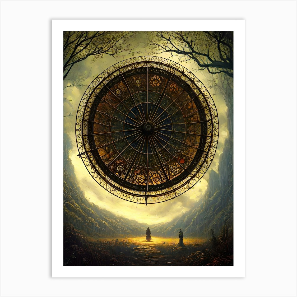 Wheel Of Fate Art Print by Noctarian - Fy