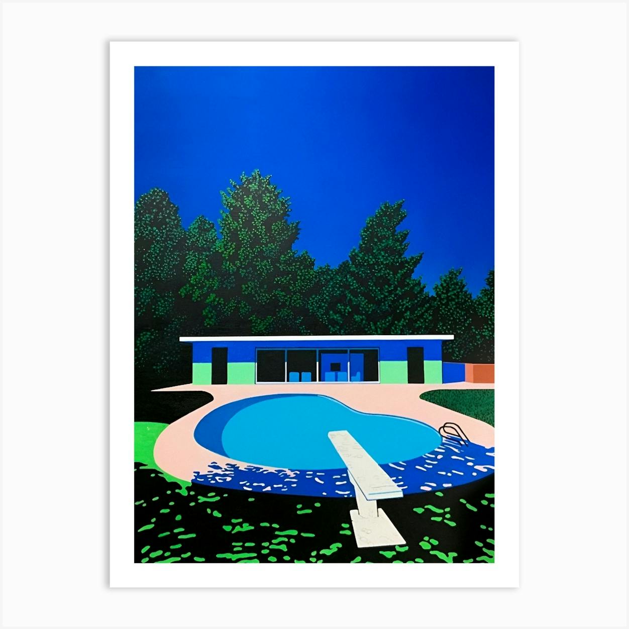 お歳暮 人気 Pool, Swimming - Nagai Hiroshi City Fy - Analic by Print Art Pop トップス