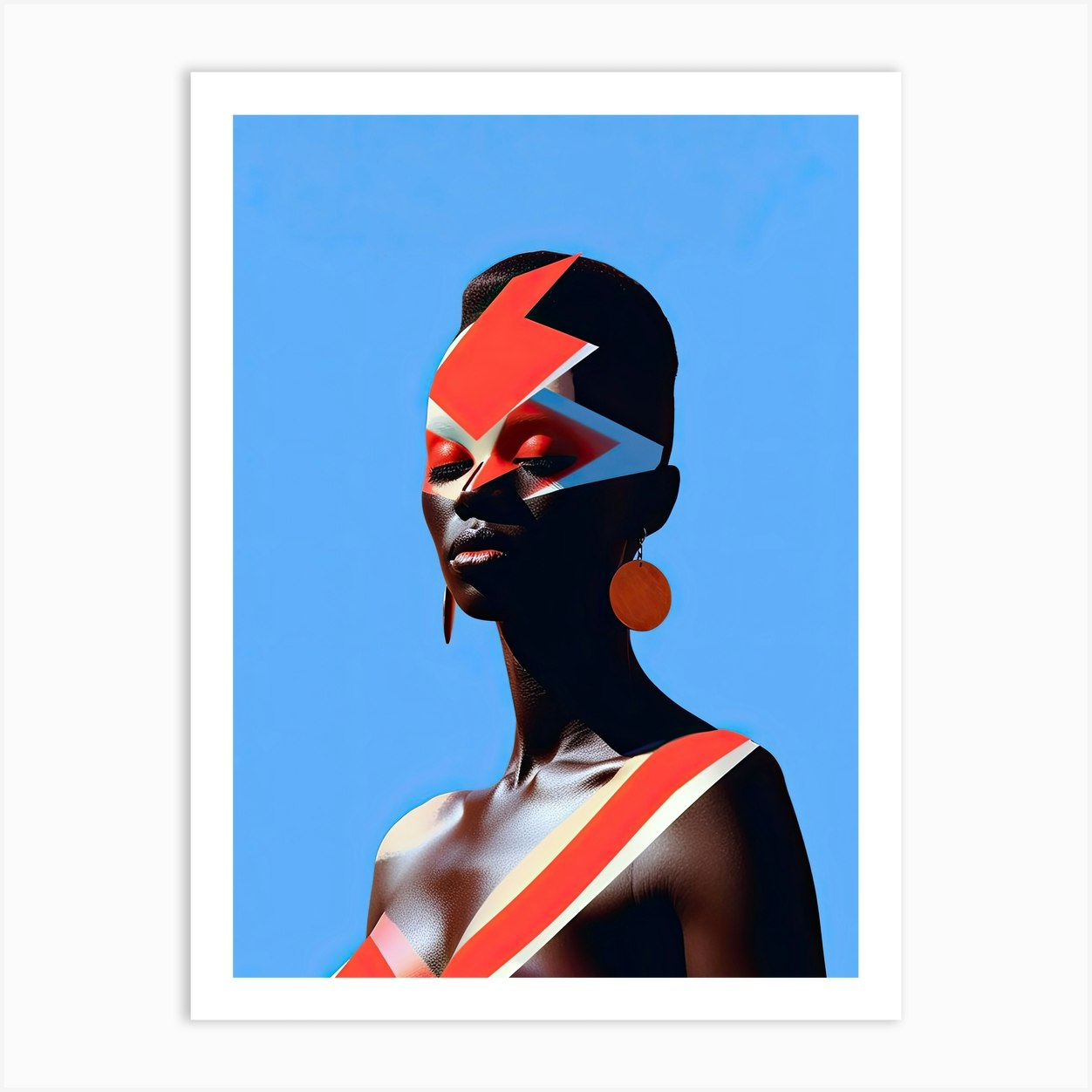 Afro Celestia Futuristic African Fashion Art Print By Art Syndicate Fy