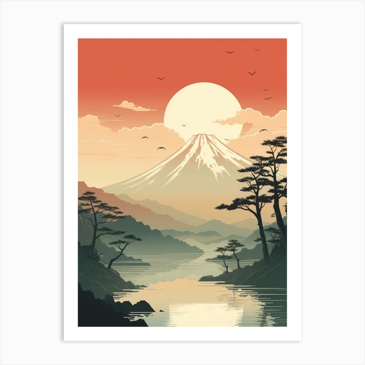 絵画 Red Mountain 赤い山 by 井下紗希現代アート-通販-プラスアートオンライン
