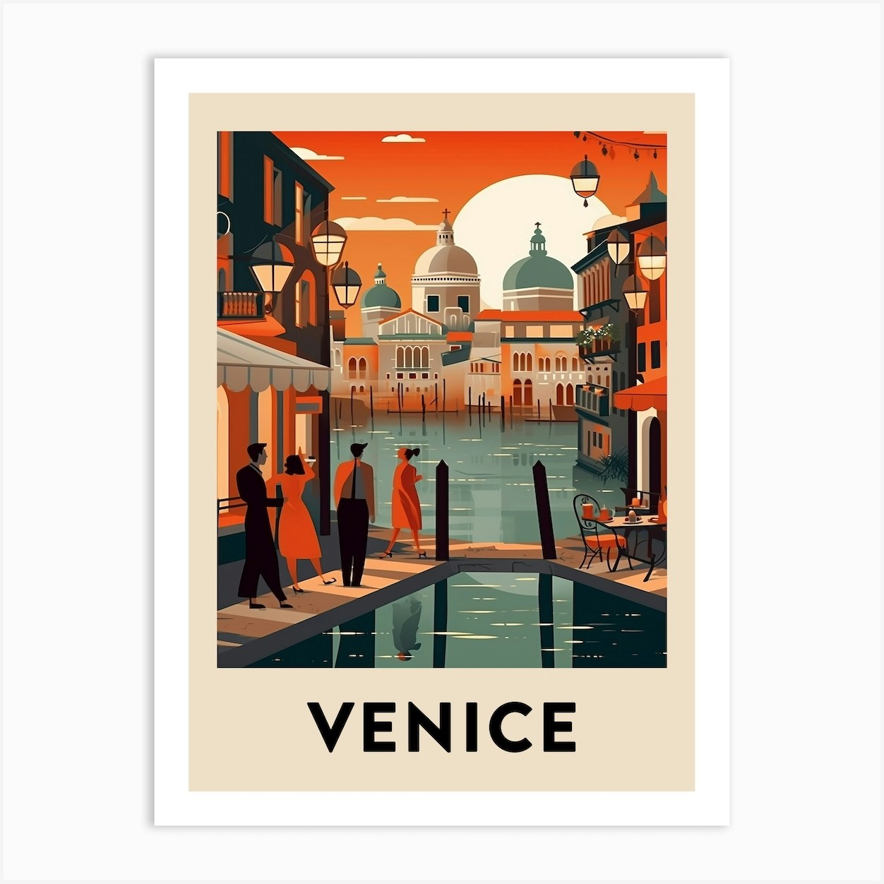 vintage travel poster nice