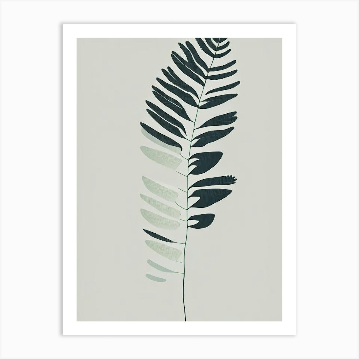 Delta Maidenhair Fern Simplicity Art Print by Ferntastic Prints - Fy