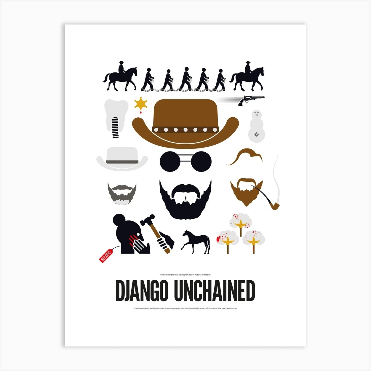 Django Unchained Art Print by Viktor Hertz - Fy
