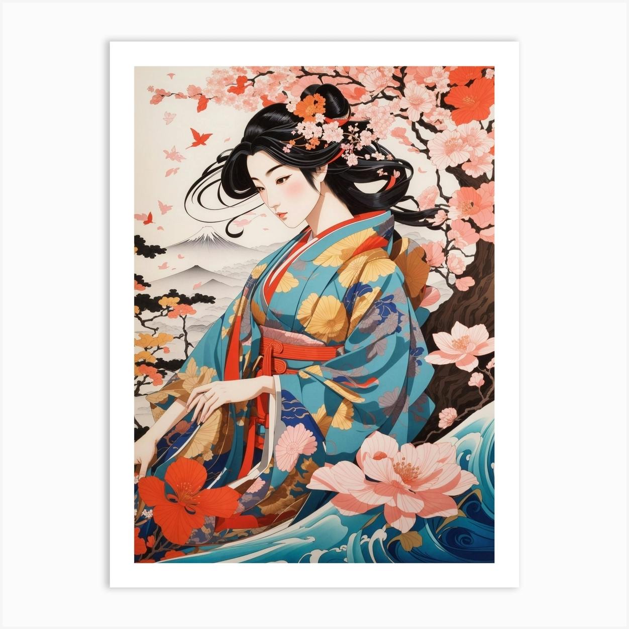 Geisha 8 Art Print