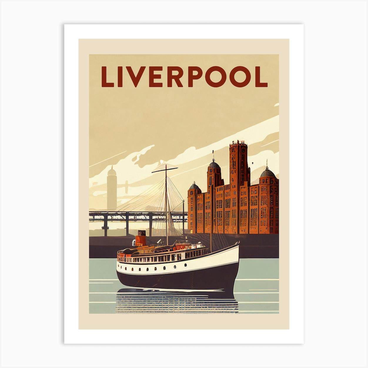 Shapes of Liverpool hotsell art print