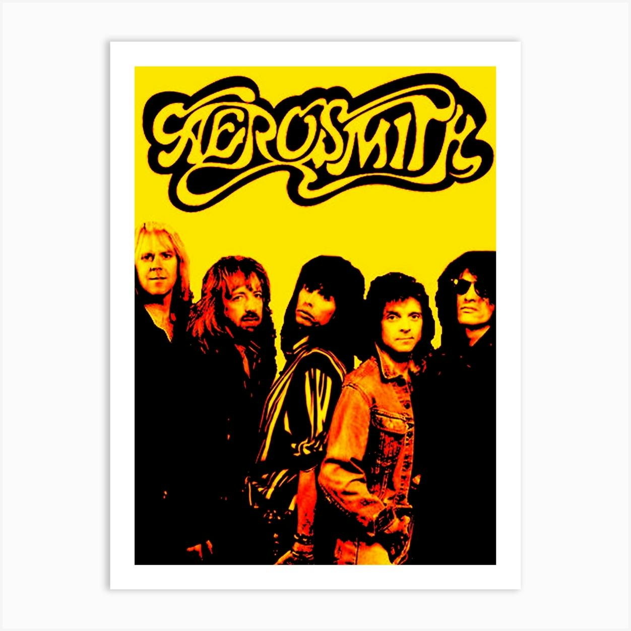 Aerosmith band music Art Print by music soul - Fy
