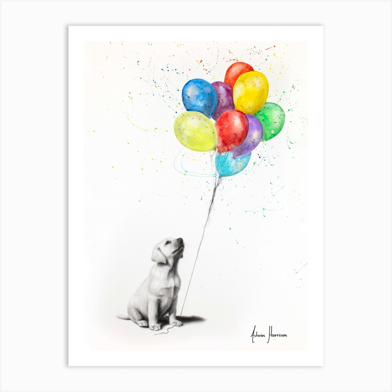 Proud Puppy Art Print by Ashvin Harrison - Fy