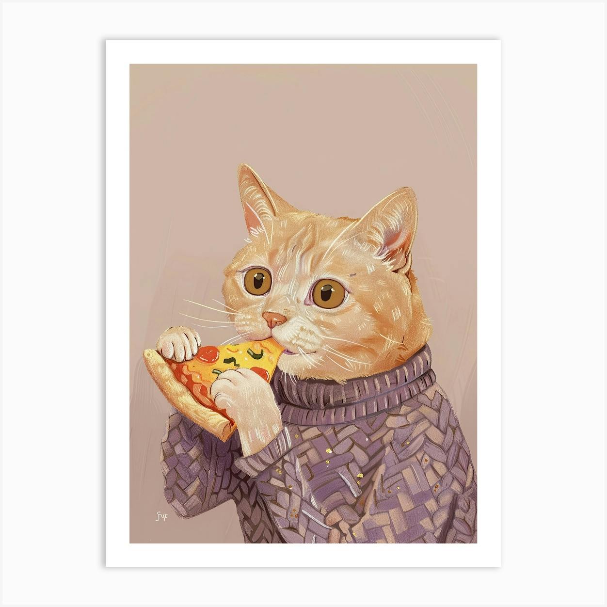 Pizza cat sweater sale