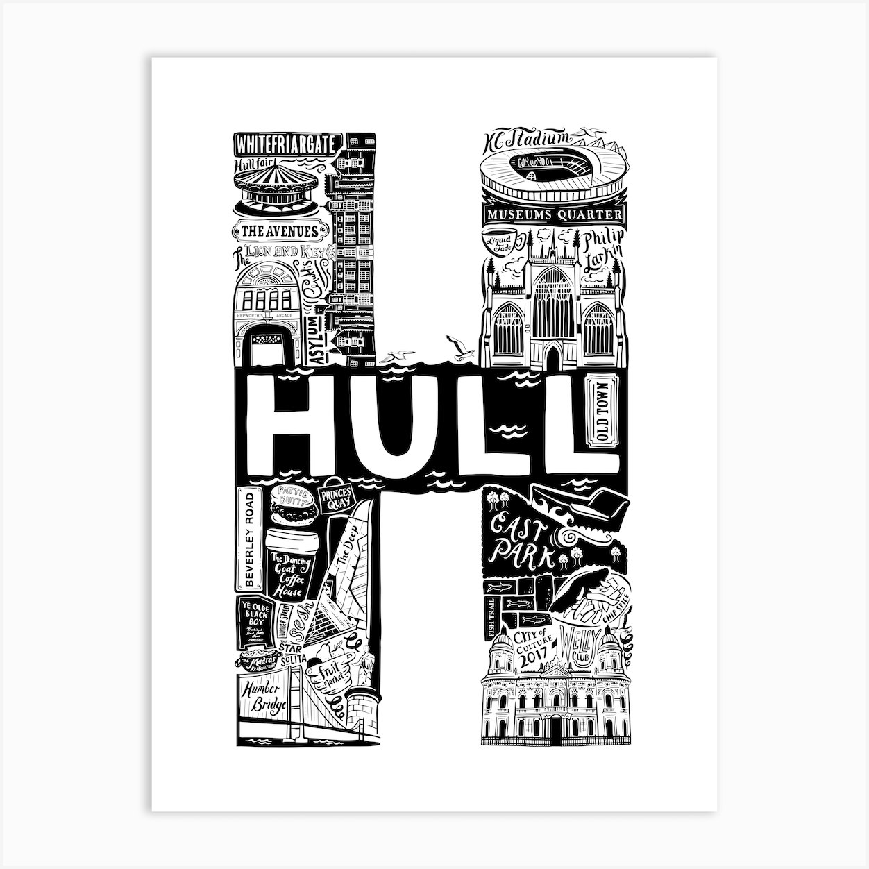 Hull Art Print by Lucy Loves This Fy