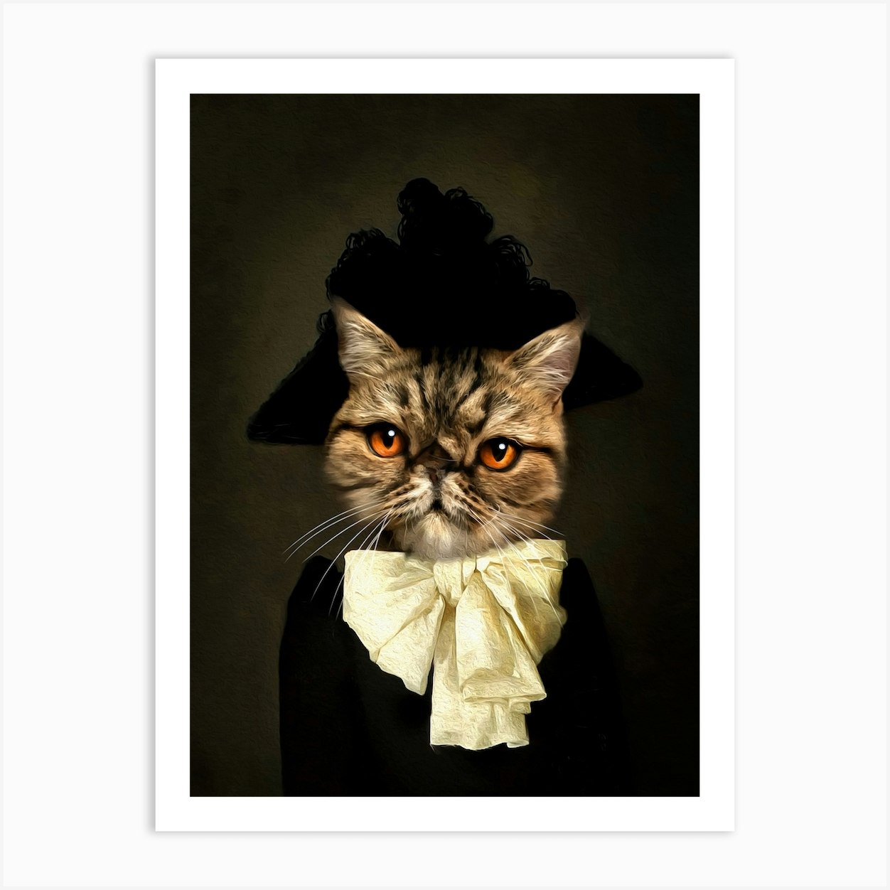 Lady Truss The Spinster Cat Pet Portraits Art Print by l'Animorphe ...