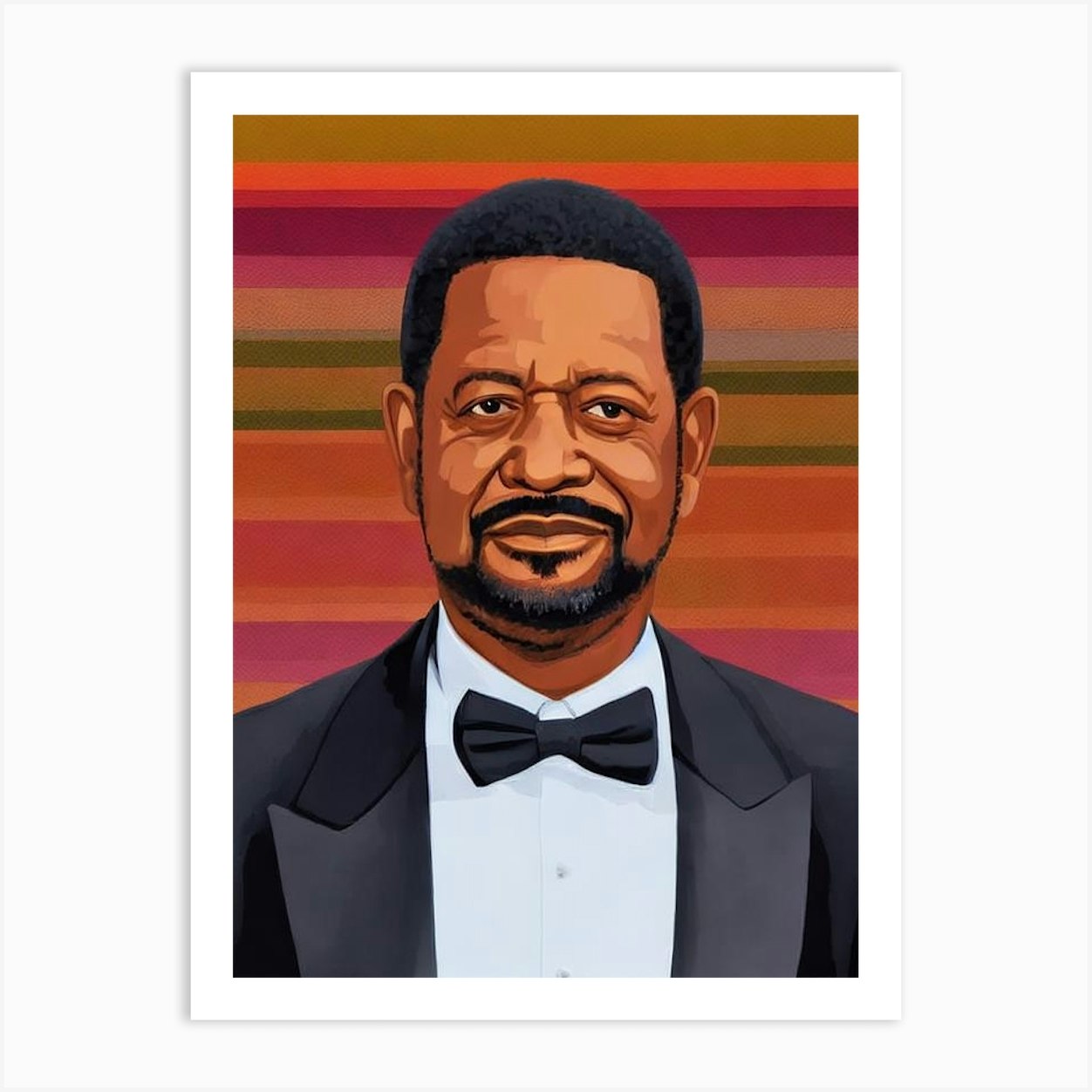 Forest Whitaker Illustration Movies Art Print by Lights Camera Action - Fy