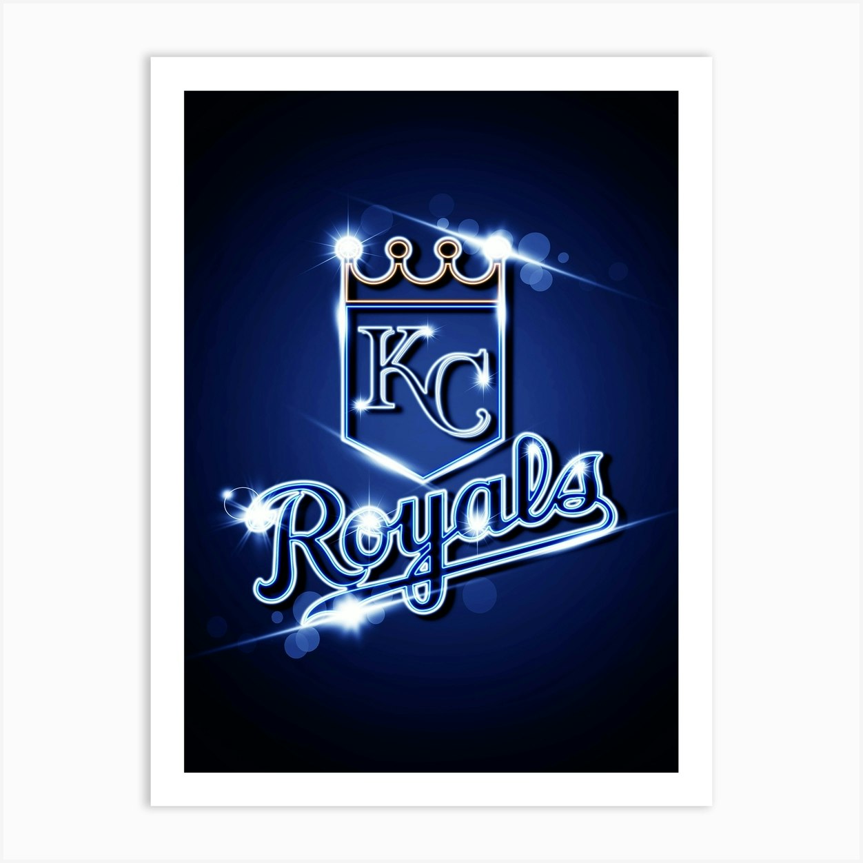 Kansas Royals Logo Art Print by DoubleT - Fy