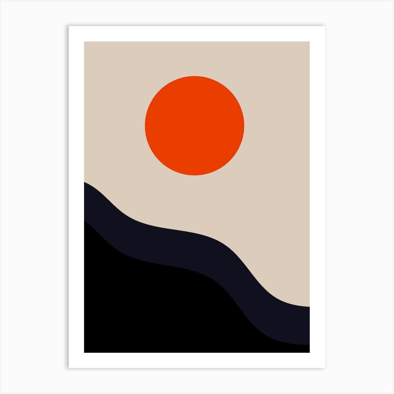 Red Sun Art Print by GiGi Thomas Designs - Fy