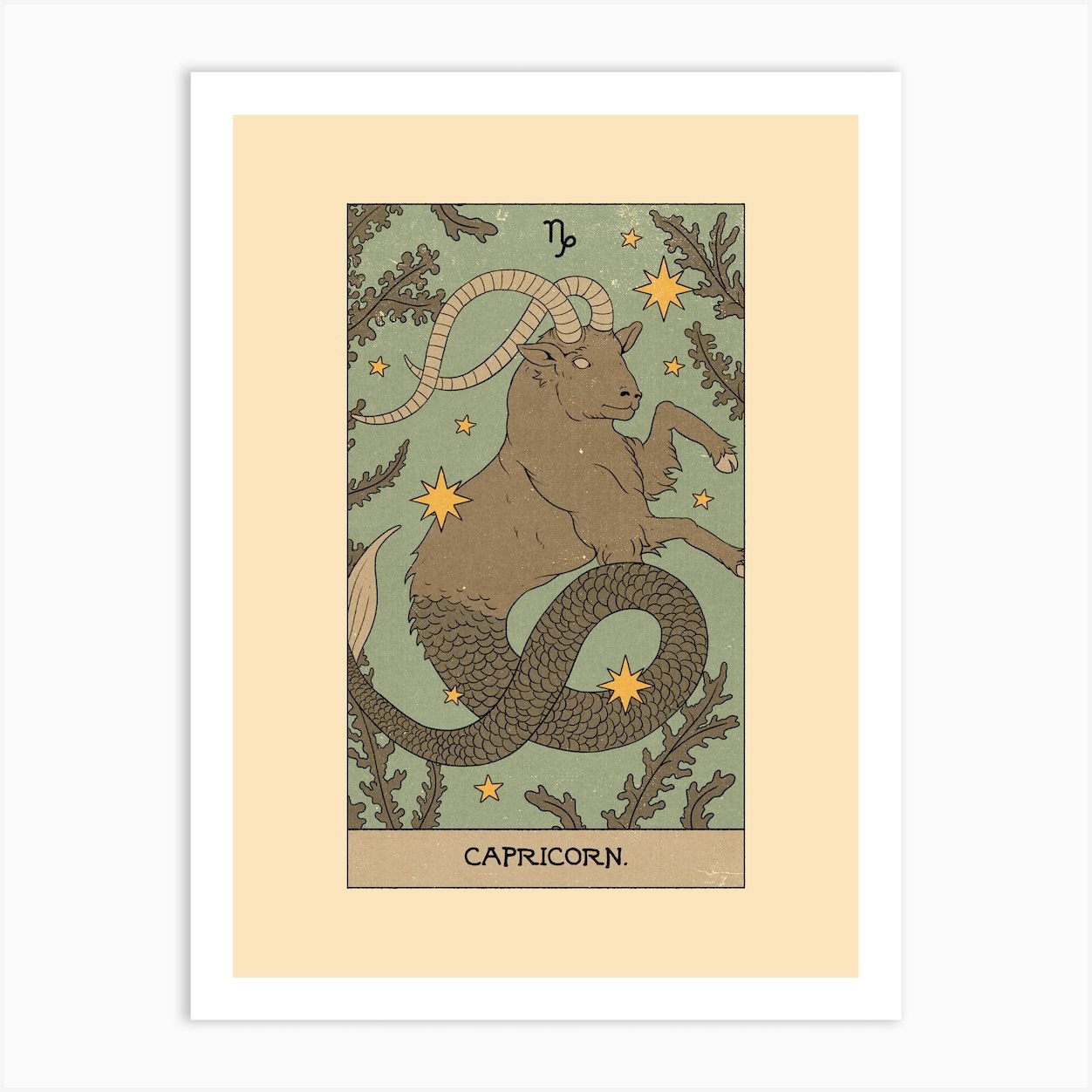 Capricorn Tarot Art Print by Thiago Corrêa - Fy