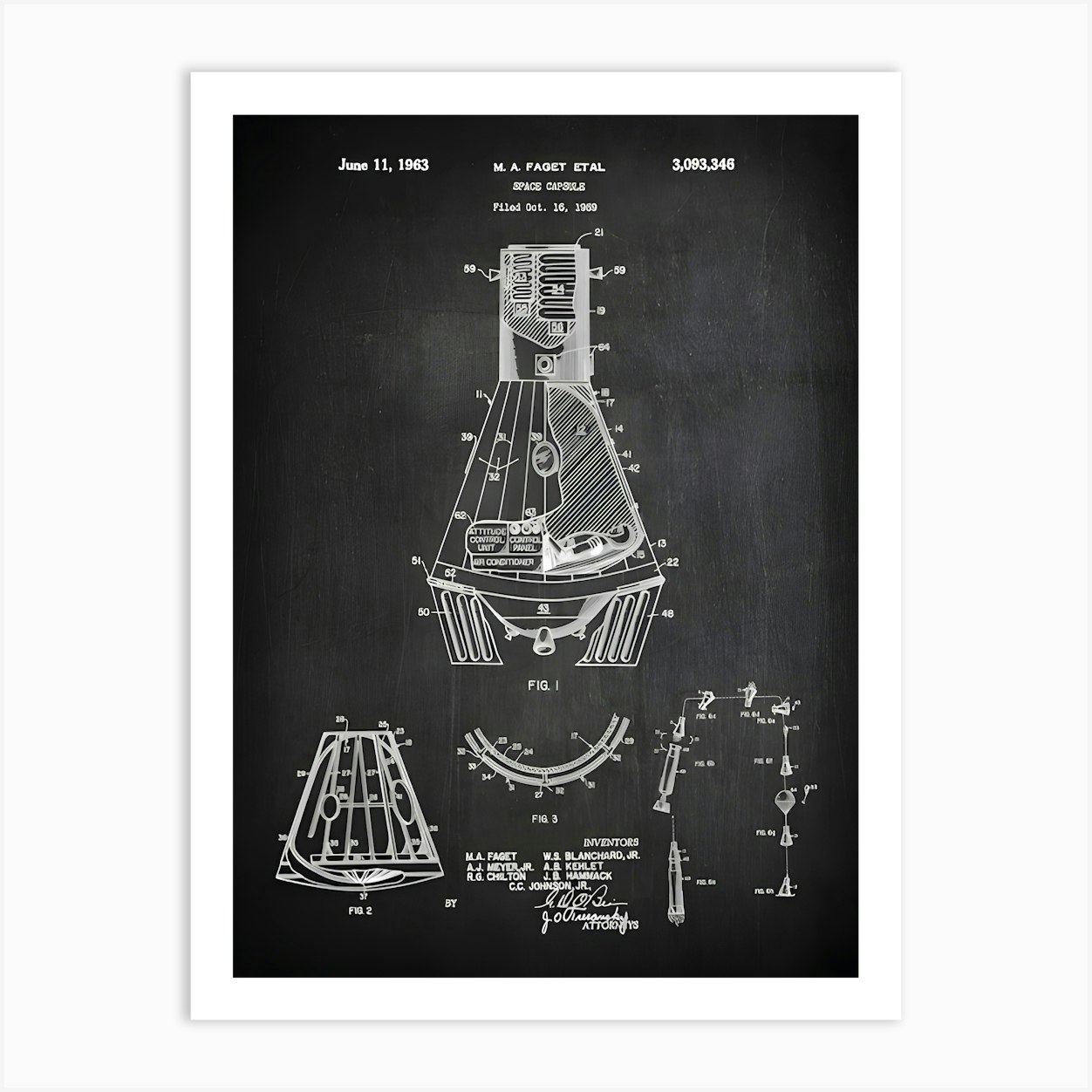 Space Capsule Astronaut Print, Space, Space Nursery, Outer Space Decor ...