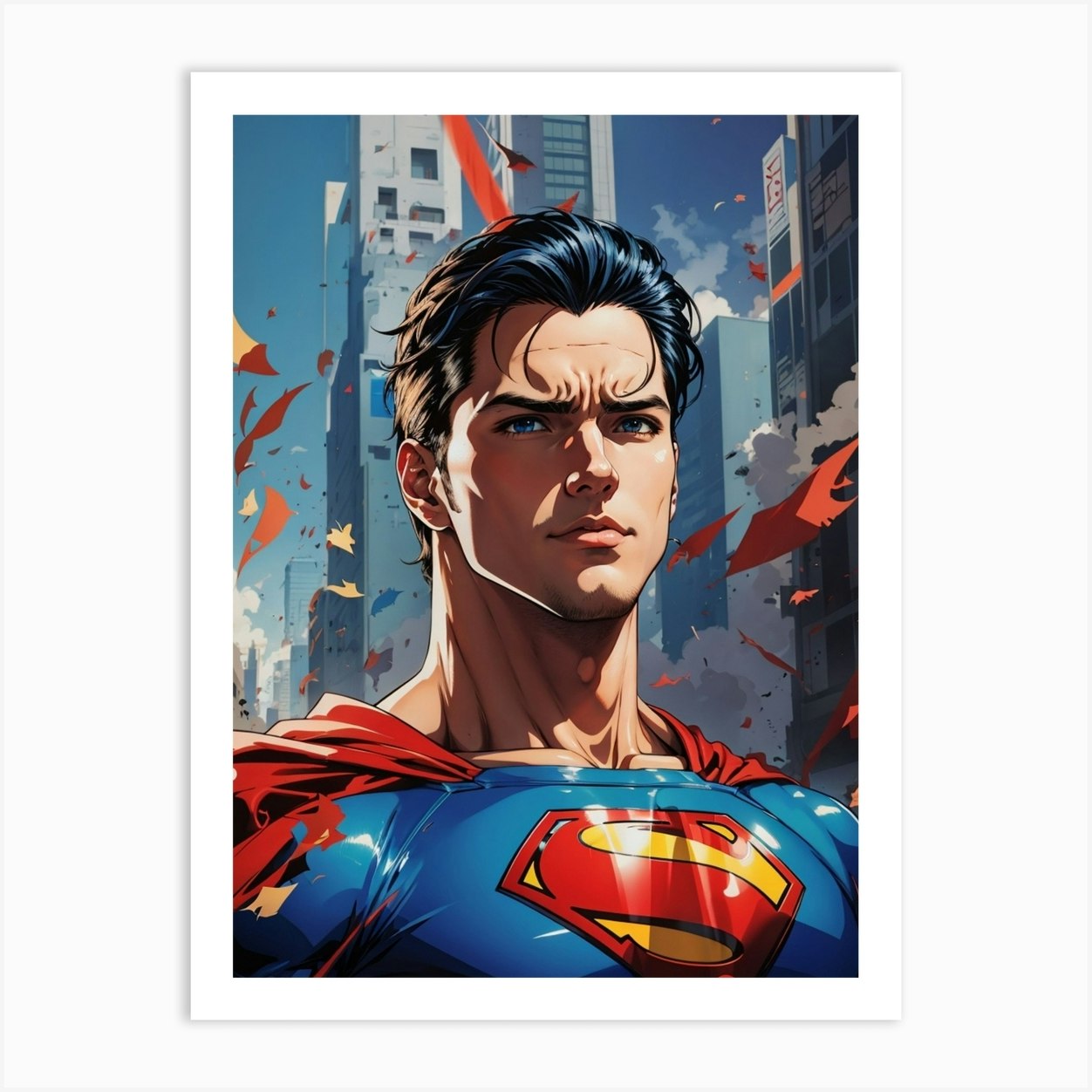 Superman Art Print by ArtDecors Fy
