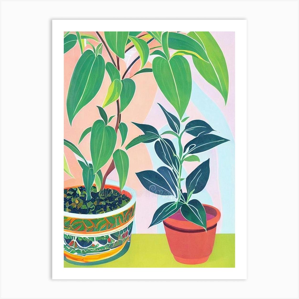 Inchplant Eclectic Boho Art Print By Bloom & Botany Co - Fy