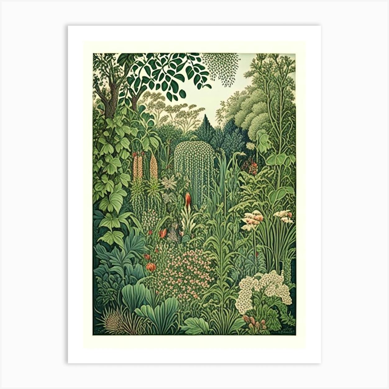 Photo print Signed fiction plant / botanical garden orders plant / 45 x 30 cm