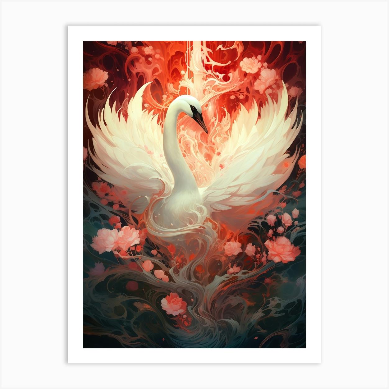 Freedom Swan Art Print selling