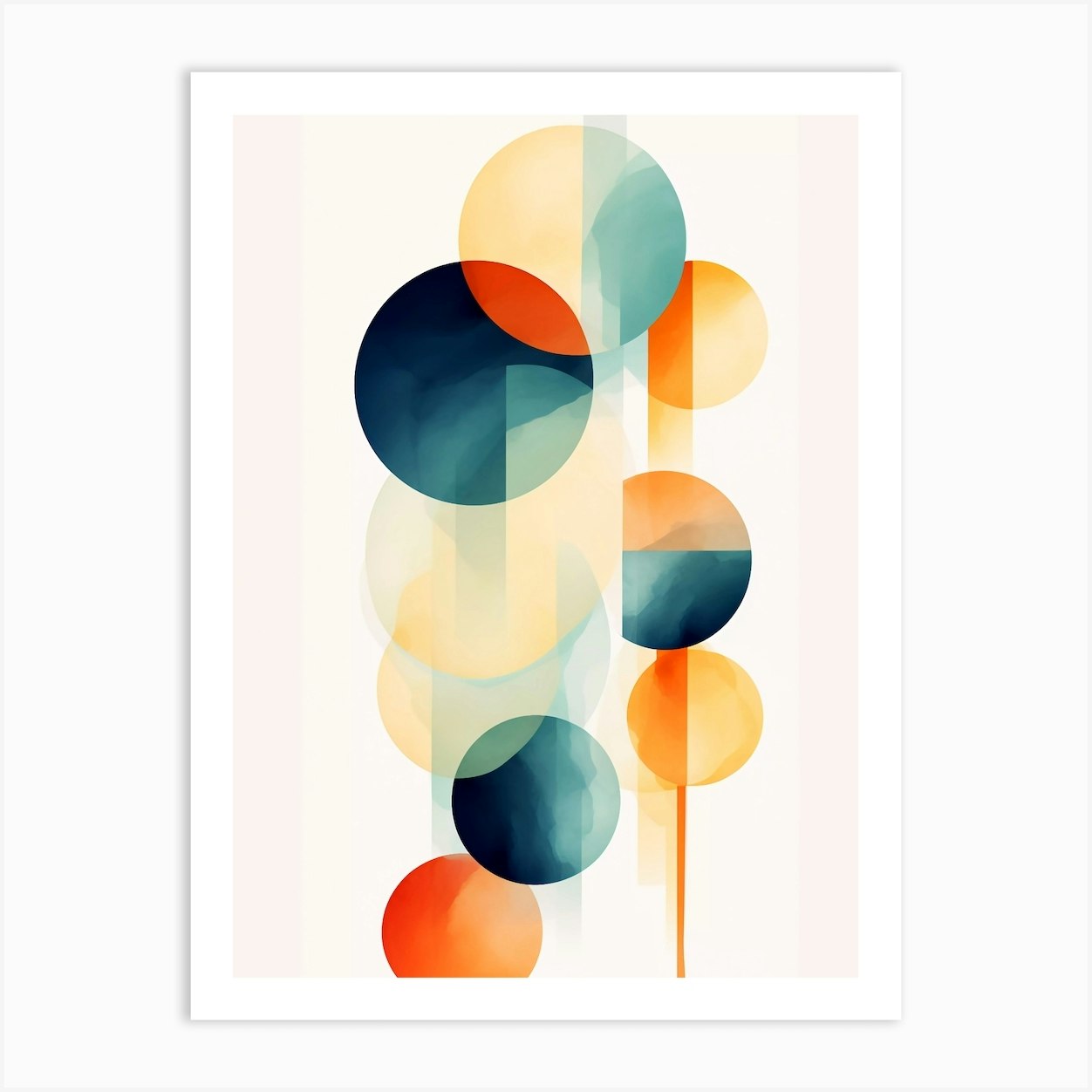 Abstract Circles Art Print by haroulita Fy