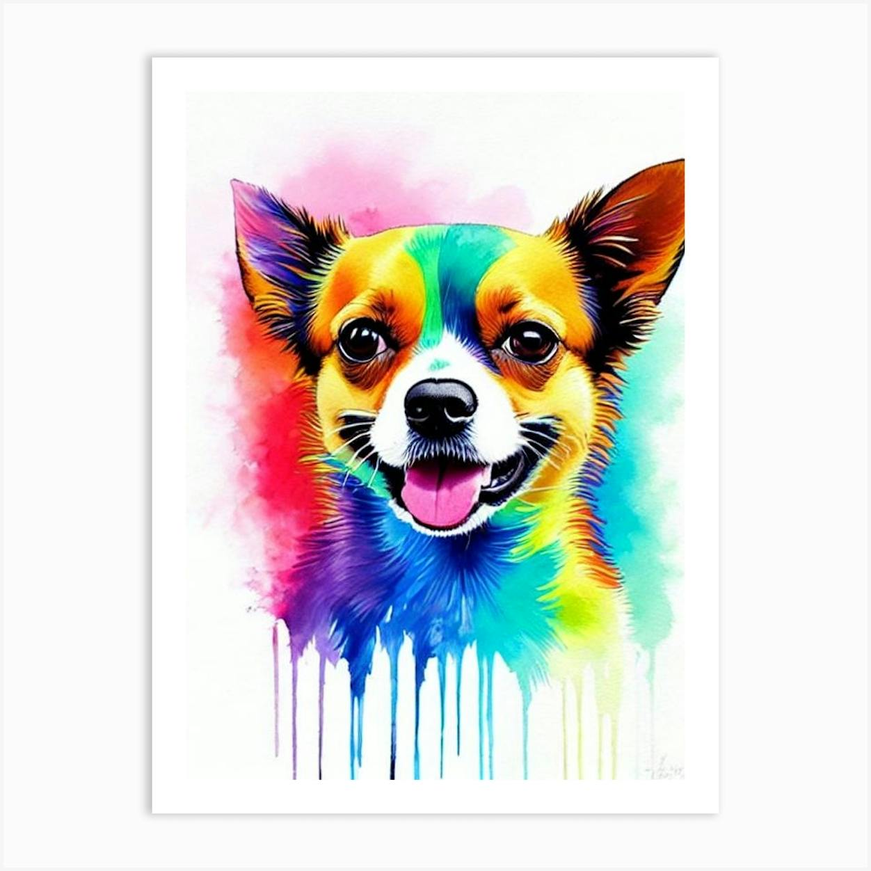 Colorful deals chihuahua painting