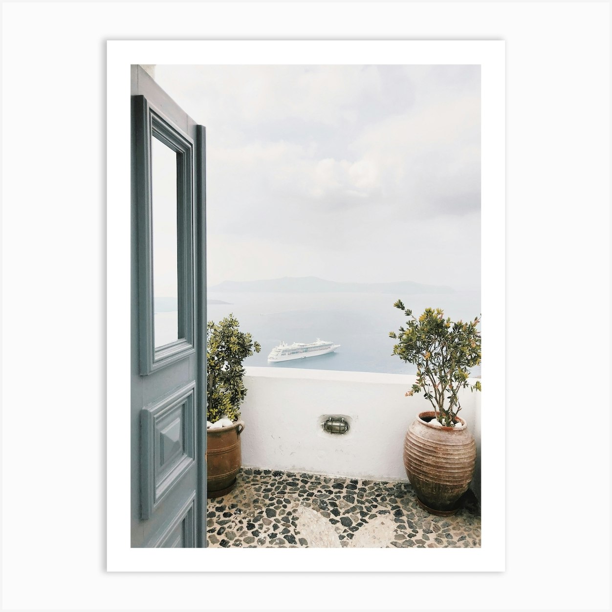 Aegean Sea View Art Print by Alameda Fy